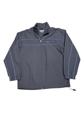 NIKE Vintage Y2K Retro Full Zip Water Resistant Windbreaker Jacket Mens Large